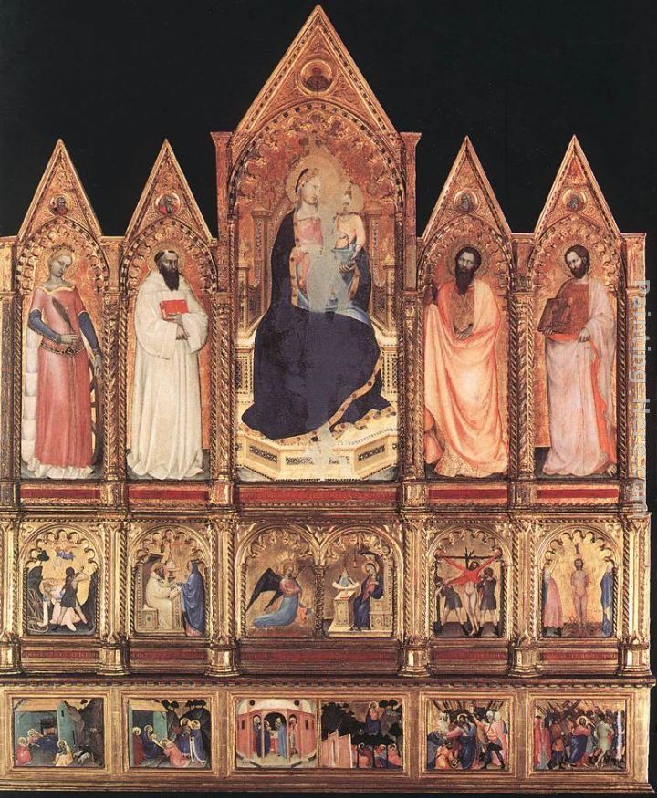 Giovanni da Milano Polyptych with Madonna and Saints